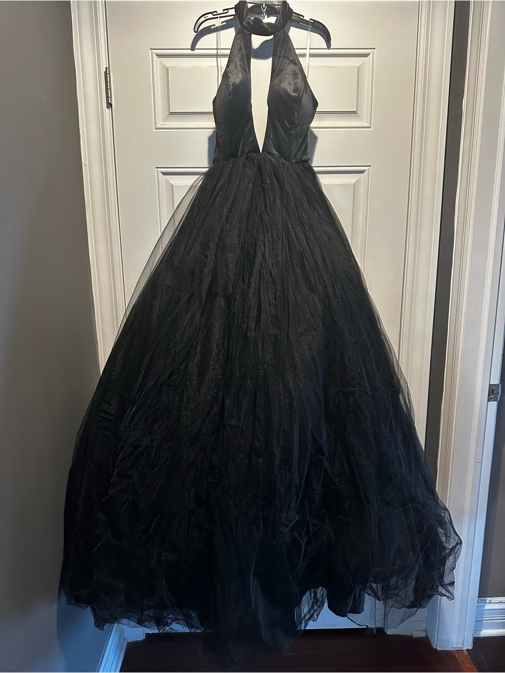 Fashion Nova Black Tulle Gown